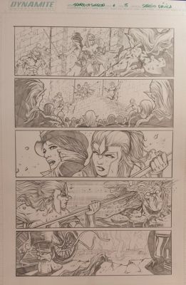 Sergio Dávila (Pencil) Original page - Swords of Sorrow - Swords of Sorrow #6, Page 15 | Catawiki