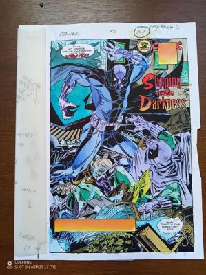 Bill Reinhold penciler / John Kalisz coloriste - 1 Original colour page - Prowler - Planche couleurs originale - 1994
