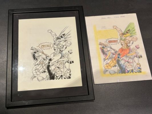 Mitton, Yves - 1 Original cover - Blek Le Roc - N°440 "La diligence perdue" - 1985 | Catawiki