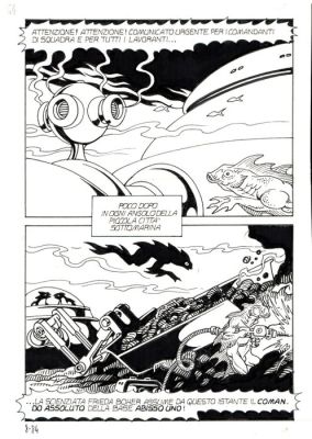 Magnus - 1 Original page - Necron #8 - "Gli uomini pesce" - 1981 | Catawiki