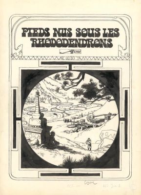 Cosey | Planche originale n°1, prépubliée en couverture du Journal de Tintin belge n°5 du 1er février 1977 - Pieds nus sous les rhododendrons - Jonathan | Daniel Maghen