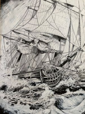 Michel, Guy - 1 Original drawing - Surcouf - 2018 | Catawiki