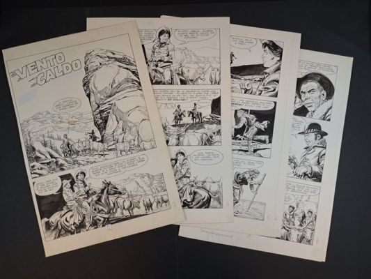 Tarquinio / D’Antonio - 6 Original page - Storia del West: Vento Caldo - 1980 | Catawiki