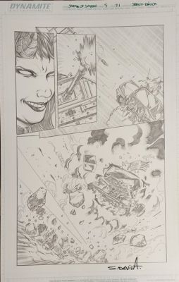 Sergio Dávila (Pencil) Original page - Swords of Sorrow - Swords of Sorrow #5, Page 21 | Catawiki
