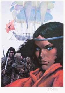 Grzegorz Rosiński (1941) | Grzegorz Rosiński (1941) | "Thorgal. Kraina Qa", wydruk próbny okładki | Desa Unicum