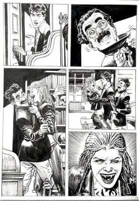 Bigliardo, Daniele - 1 Original page - Dylan Dog - n. 371 "Arriva il Dampyr" | Catawiki