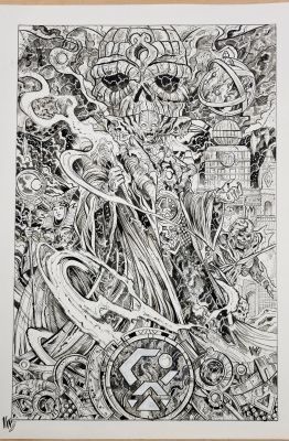 Continue Shopping | POWER RANGERS UNLIMITED EDGE OF DARKNESS #1 VINCENZO RICCARDI COVER ART | Scott’s Collectables