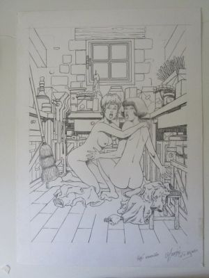 Mancini Colbert - 1 Original drawing - Ce | Catawiki