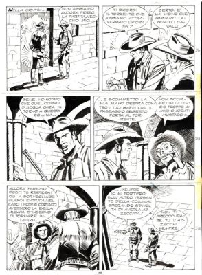 Letteri, Guglielmo - 1 Original page - Tex #406 - "Uomini crudeli" - 1994 | Catawiki