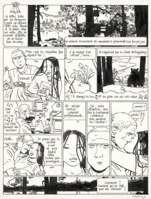 Cosey | Planche originale n°129 - Tome 2 - Le Bouddha d’Azur | Daniel Maghen