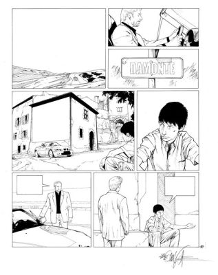 Christophe BEC - 1 Original drawing - Le temps des loups - Le temps des loups - T1 Damonte - 2006 | Catawiki