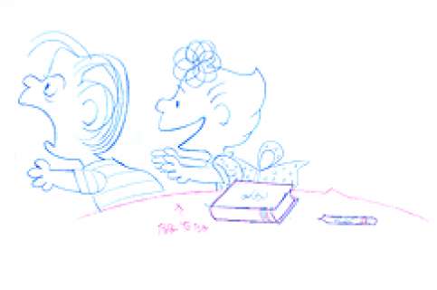 Unknown | Animation Character Art Linus and Sally Valentines Special | Spiderweb Art Gallery