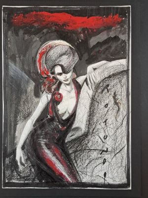 Rotundo, Massimo - 1 Original drawing - Vamp Pin Up | Catawiki