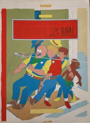 Tibet (Gascard, Gilbert) - 1 Mise en couleur - Chick Bill - Le dernier des Bull, T18, couverture - 1974 | Catawiki