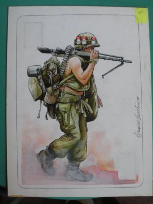 Casertano, Giampiero - 1 Original colour drawing - Carte da gioco - 1979 | Catawiki