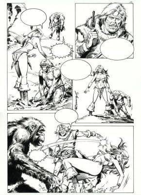 Romero, Enric Badia - 1 Original page - Axa - Beauty and Beast - Signed - 1991 | Catawiki