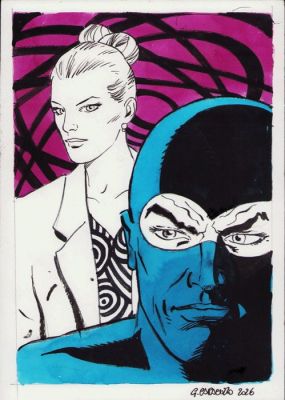 Caracuzzo, Giancarlo - 1 Original colour drawing - Eva & Diabolik - 2026 | Catawiki