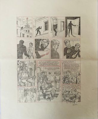 Aubin, Antoine - 1 Original page - Blake et Mortimer T29 - Huit heures à Berlin - 2022 | Catawiki