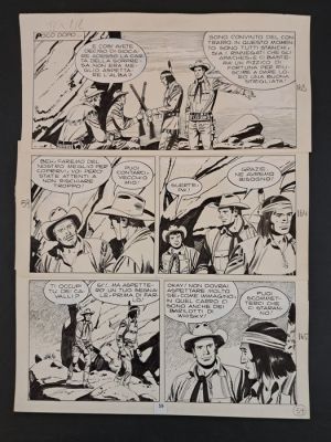 Bonelli, Giovanni Luigi; Letteri, Guglielmo - 1 Original page - Tex - Trafficanti di Armi | Catawiki