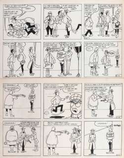 Goscinny - Lot 512 - Dick Dicks, planche n°114 à l‘encre de Chine de…