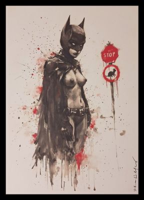 Emma Wildfang - Batgirl - Series " Tokyo Pop Icons inspired by Banksy" by Emma Wildfang - Large size | Catawiki