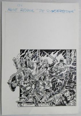 Karel Biddeloo - 1 Original cover - De Rode Ridder - De slavenmeester - 1995 | Catawiki
