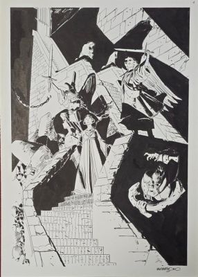 Mastantuono, Corrado - 1 Original page - Dylan Dog Color Fest #3 - Splash page - 2009 | Catawiki