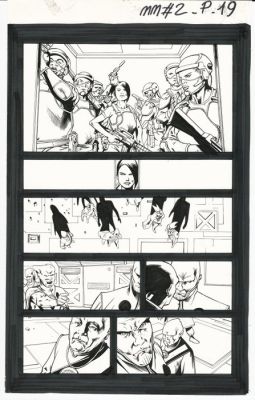 Al Barrionuevo & Bit - 1 Original page - Martian Manhunter