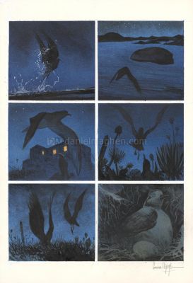 Emmanuel Lepage | Danser avec le vent, Planche originale n°1 | Daniel Maghen