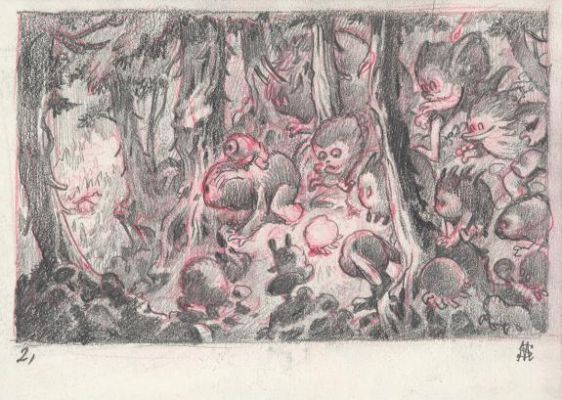 Stan Manoukian | Crayonné original préparatoire | Daniel Maghen