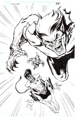X-MEN UNITED #6 ORIGINAL COVER ART BY ADAM GORHAM | Scott’s Collectables