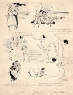 Giffey (René) | AH le beau mois de juillet !, planche à l’encre… | Millon