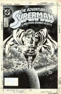 Ordway, Jerry - ADVENTURES OF SUPERMAN (1987-2006) #435 Cover | ComicConnect