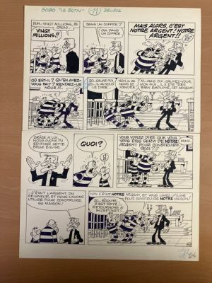 Deliège, Paul - 1 Page d‘origine + mise en couleur - Jaap - De buit - 1984
