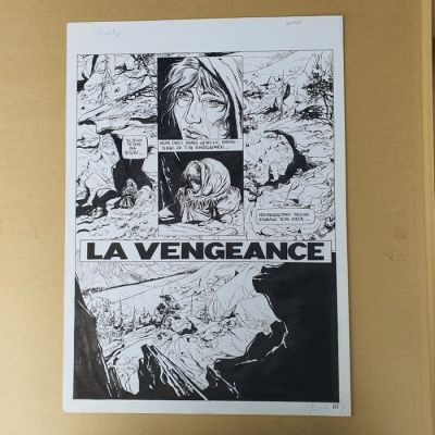 Derib (De Ribaupierre, Claude) - 1 Original page - Buddy Longway - La vengeance - 1982 | Catawiki