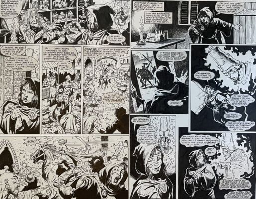 Alex Horley - 2 Pages d’origine - Battleaxes - #3 - 2000 | Catawiki