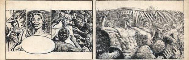 Paul Cuvelier | Strip préparatoire - Corentin | Daniel Maghen