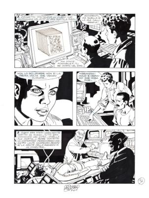 Bonazzi, Germano - 3 Original page - Nathan Never Gigante #5 - "Nemo" - 2000 | Catawiki