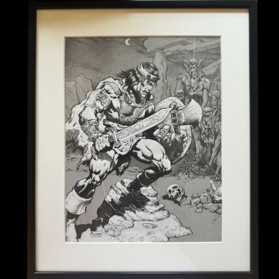 Morak Oguntade - 1 Original drawing - Conan le Barbare - Signed Fantasy Artwork | Catawiki