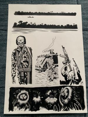 Brüno - 1 Original page - T’zee - Une tragédie africaine - 2022 | Catawiki