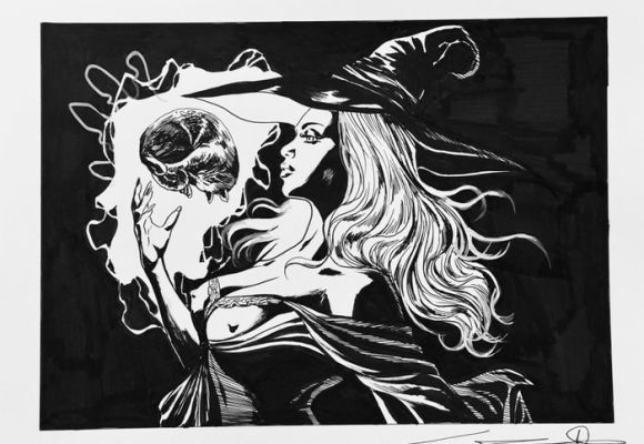 Candita, Giuseppe - 1 Original drawing - G.candita - La strega - la nascita del famiglio - 2026 | Catawiki