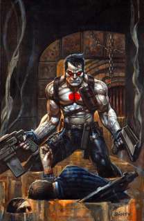 Simon Bisley - Bloodshot 2 cover painting - 23Ã—15.5 inches