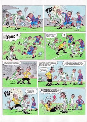 Gürsel, Gürçan - 1 Original colour page - Les Foot furieux T10 - 2008 | Catawiki