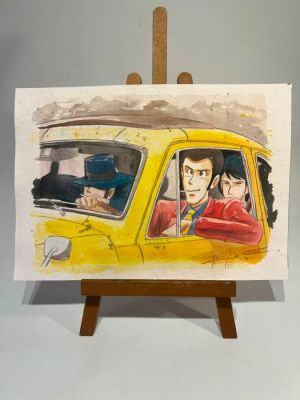 Zanella, Davide (Arte Z Studio) - 1 Original colour drawing - Lupin Terzo - Lupin III - Verso la prossima avventura - 2026 | Catawiki