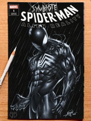 Borja Burgueño Moreno - Symbiote Spider-Man - Original Sketch Cover Art