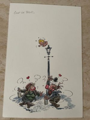 Malik (Tai, William) - 1 Original colour drawing - Cupido - Coup de Trop | Catawiki
