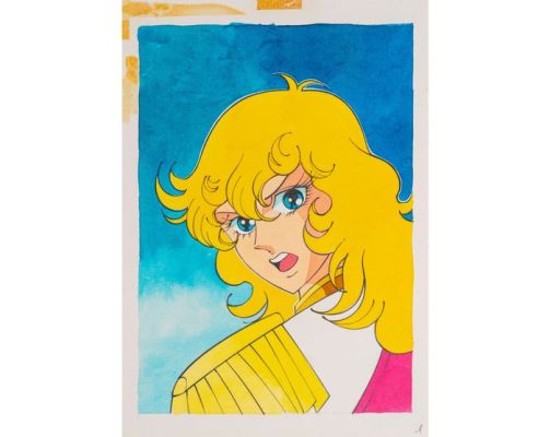 Sergio Frigerio - 1 Original colour drawing - Lady Oscar - No. 96 - 1984 | Catawiki