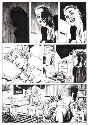 Bigliardo, Daniele - 1 Original page - Dylan Dog Maxi Old Boy #28 - "Svegliarsi ieri" - 2016 | Catawiki