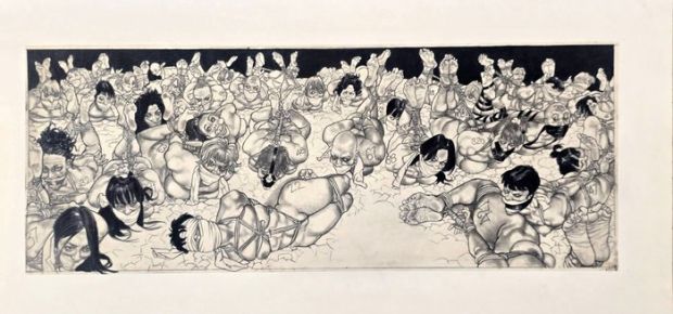 Saudelli,Franco - 1 Original drawing - Bondage - Grande Formato | Catawiki