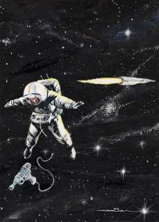 BILLY GRAHAM (1935 - 1999) Astronaut floating in space. | Swann Galleries